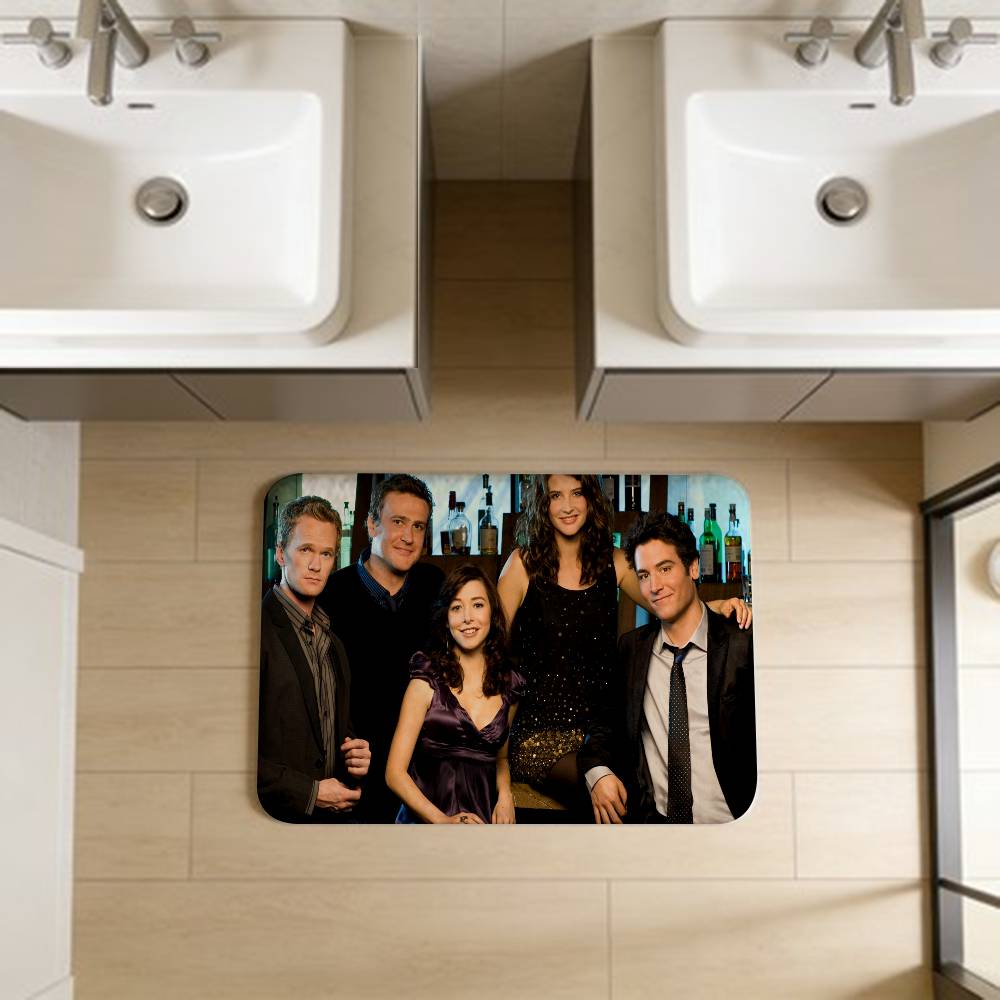 Tapis de salle de bain Classique TV How I Met Your Mother Antidérapant Absorbe l'eau Bande longue Coussin Tapis de chambre Bienvenue Paillasson