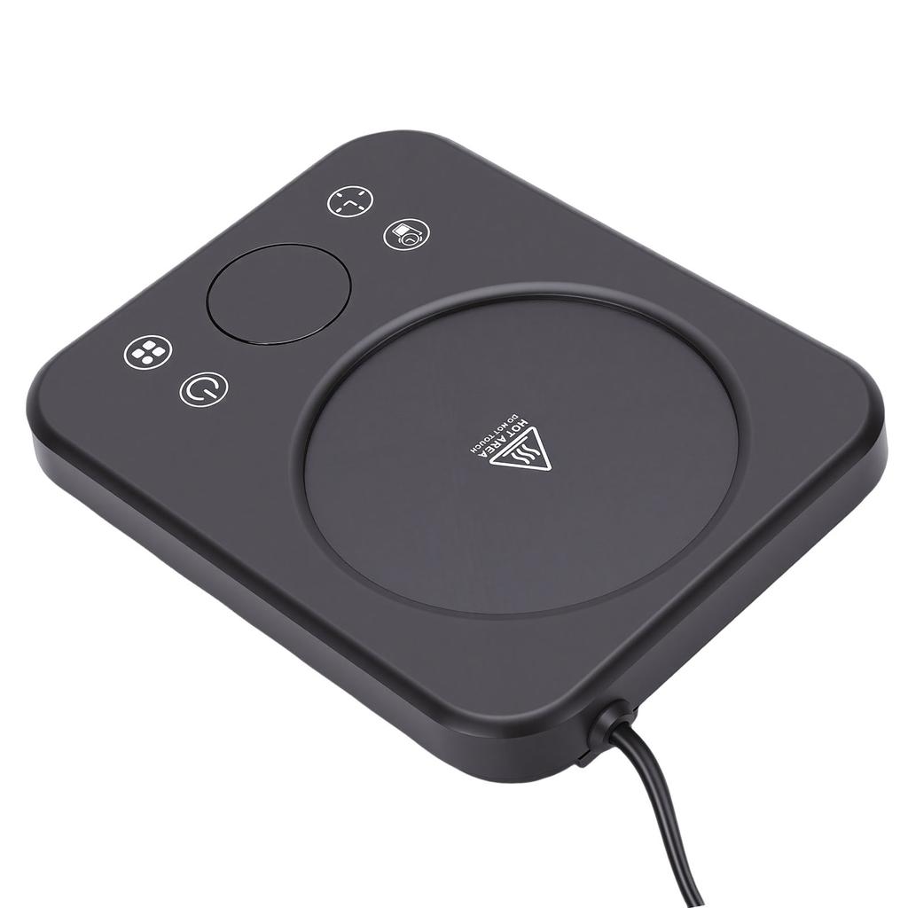 Підігрівач для кухля 36 Вт 9 налаштувань температури 12-годинний таймер Автоматичне вимкнення Електричний підігрівач для напоїв, чаю, води, молока