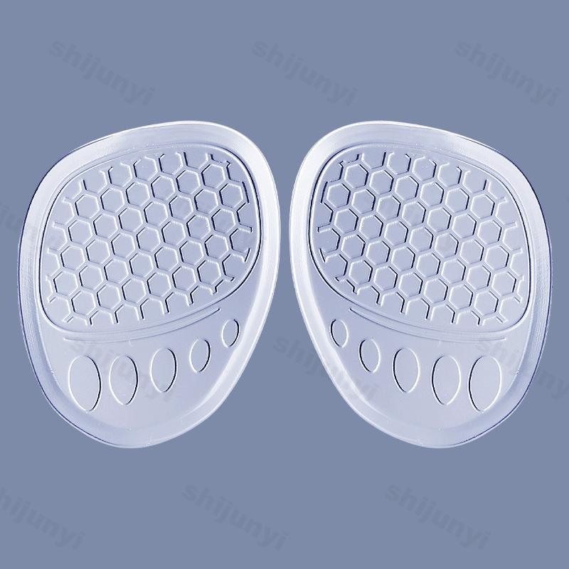 Fashion 1pair Soft Transparent Half Insoles Gel Women High Heel Forefoot Pads Pain Relief Reduce Shoes Size Foot Inserts Antislip Pads