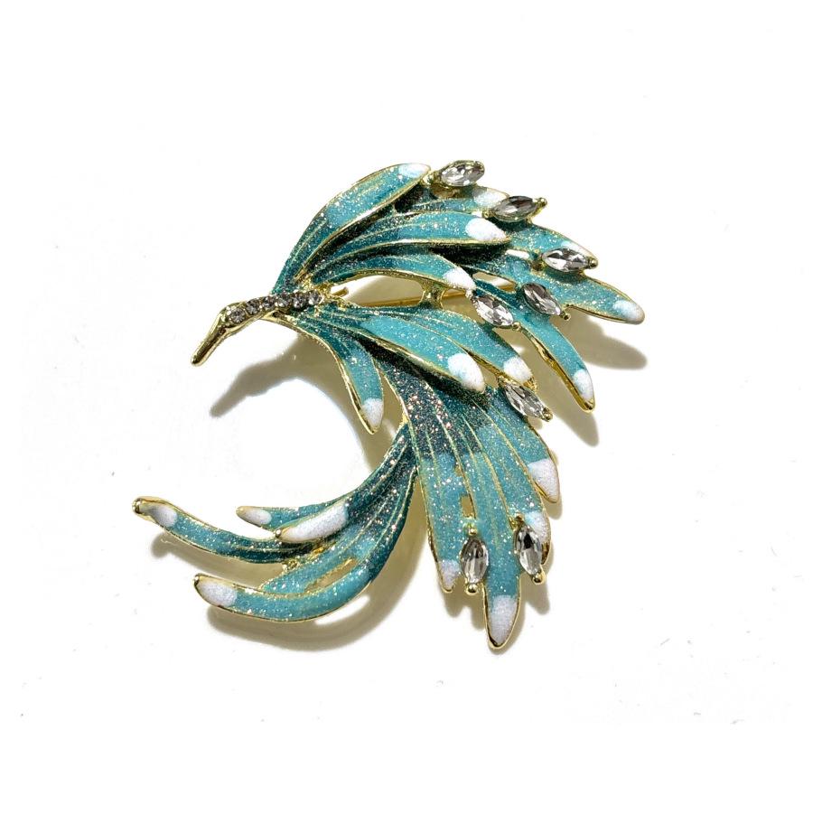 Matte Gold Pearl Wheat Ear Corsage Brooch for Women - High-End Versatile Pin with Anti-Exposure Design