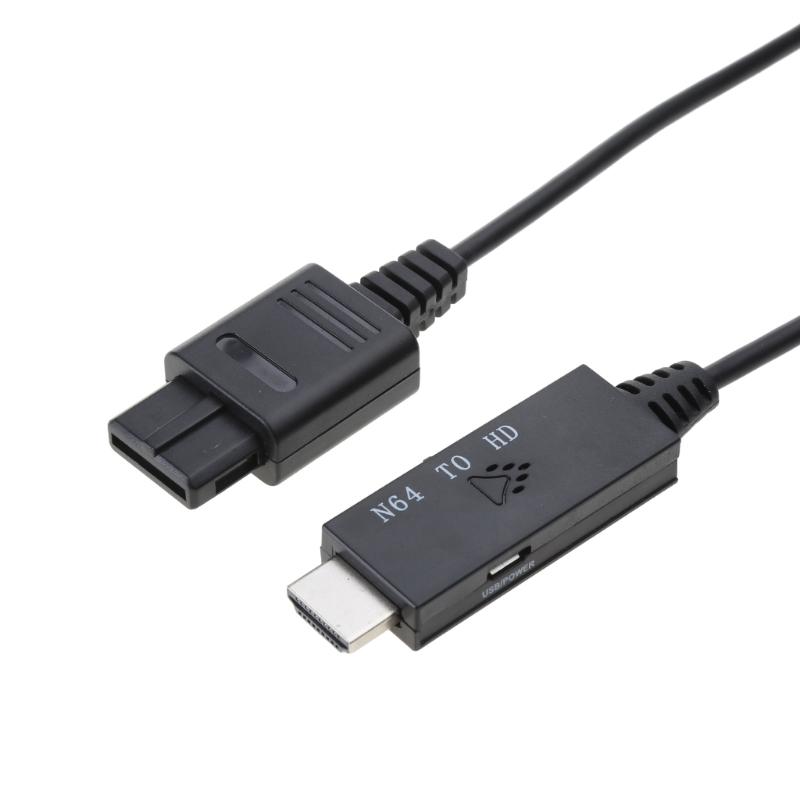 Game Adapter Cord Wire Line N64 Male to HDMI-compatible Male Converter Adapter for SNES/NGC/SFC/N64 720P 1080P Adapter