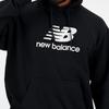 New Balance Stacked Logo Sweatshirt Size L Men's (MT41501) Black,