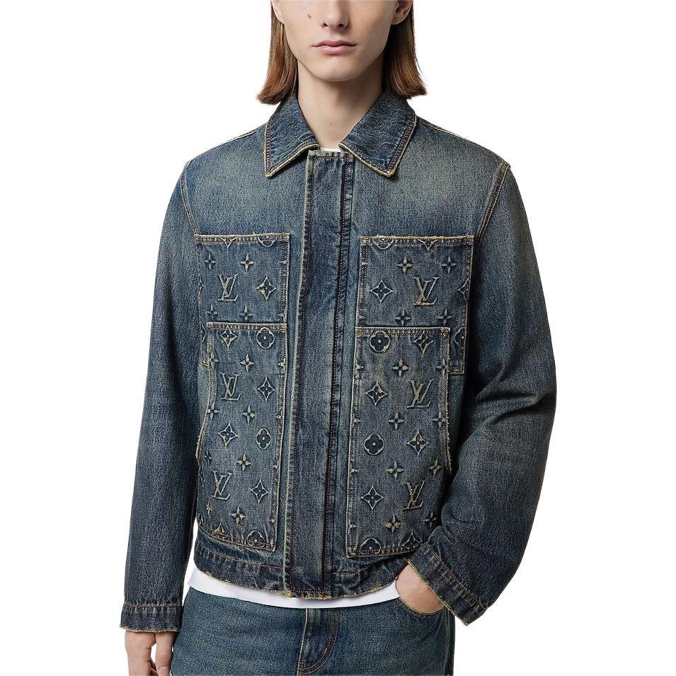 Louis Vuitton Denim Jacket Men's Ink Blue 1ABJ75
