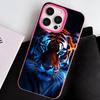 Tiger Neon Jelly Double layer Rose Red Mobile Phone Case for iPhone 17 16 15 14 13 12 11 Air Pro Max Plus Protective