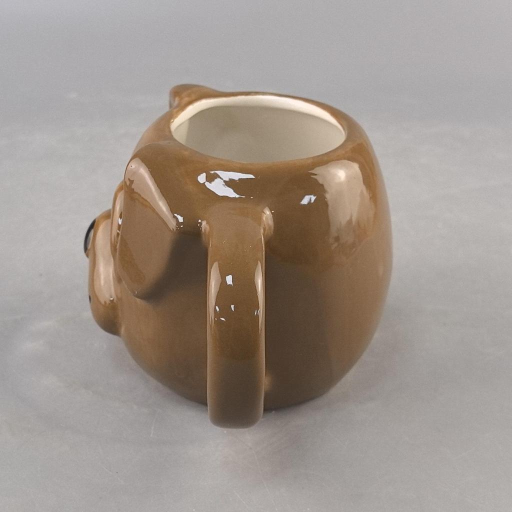 Handbemalter Hund Kaffeebecher Keramiktasse Teetasse Tierkopf Geschenkbecher Hundekopf Keramiktasse