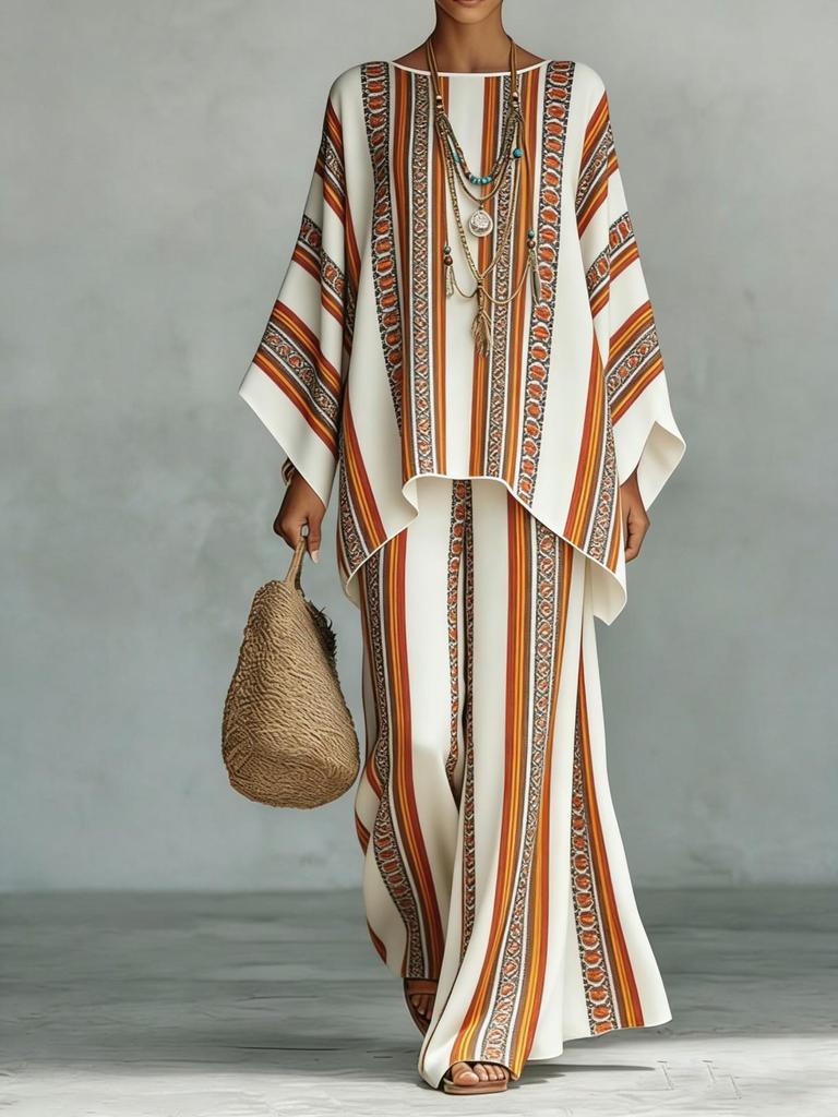 2026 Spring European Trend: Versatile Casual Temperament Round Neck Two-Piece Set