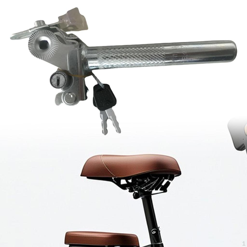 E Bike Seat Post Saddle Spare Maintenance Replaces Seatbar Anti Theft Locking for Outdoor