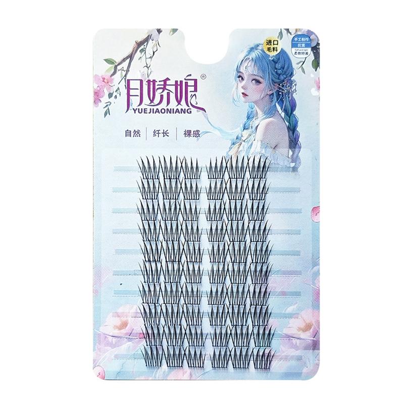 

10 пар/набор Натуральные ресницы Красота глаз Искусственное волокно Черные ресницы Сделай сам Корейский стиль Косплей Макияж чёрный