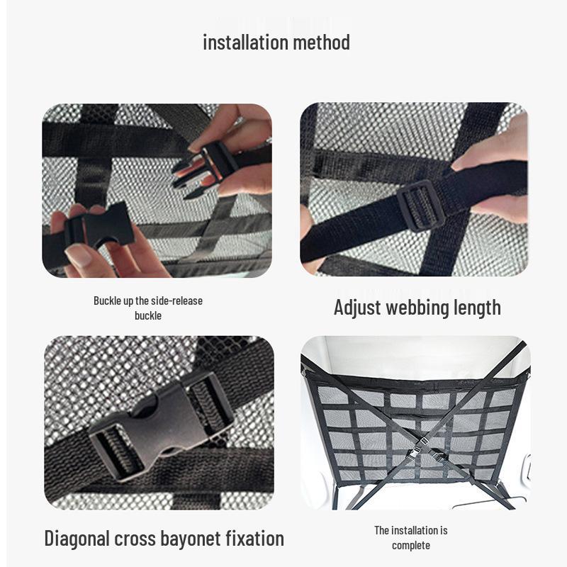 Extra-Large Car Roof Cargo Net & Interior Storage Organizer