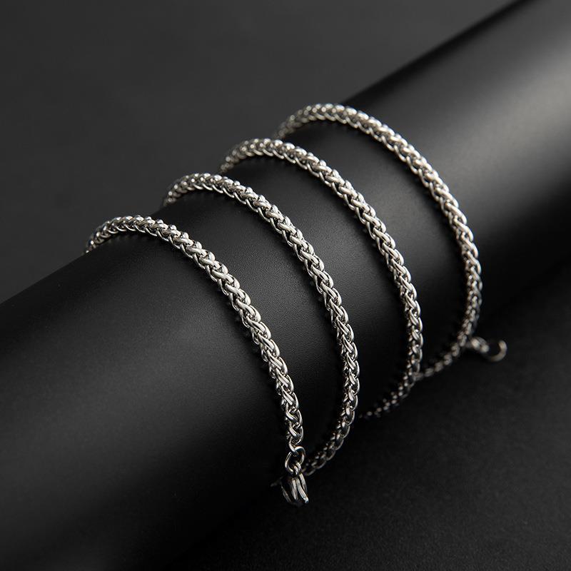 Unisex Halsband med Ormkedja i Titanstål i Koreansk Stil - Trendig Hip-Hop Accessoar