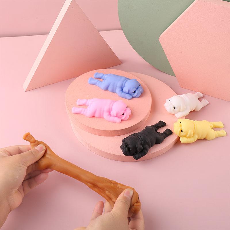 Taba Squishy Hunde Weiche Kawaii Hunde zum Kneten Stressabbau Sensorisches Spielzeug Neuheit Fidget Spielzeug für Erwachsene Teenager Feiertagsgeschenke