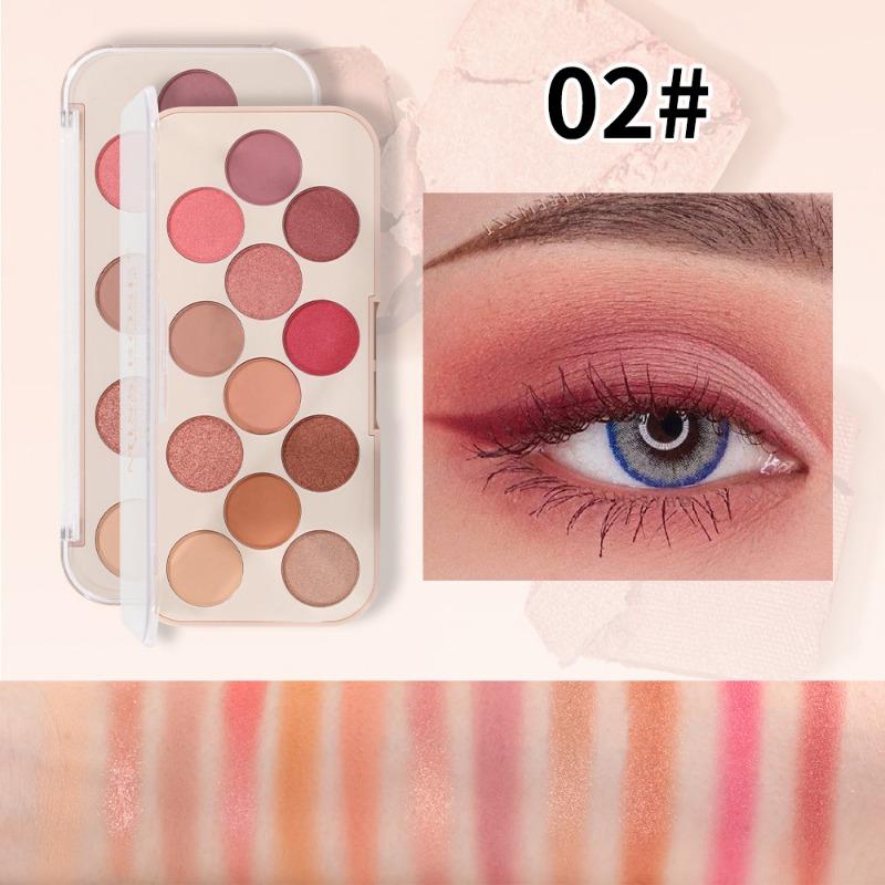 New Multi-color Matte Eye Shadow Plate Make Up Durable and Easy To Color Pearl Eye Shadow Cheek Red Plate