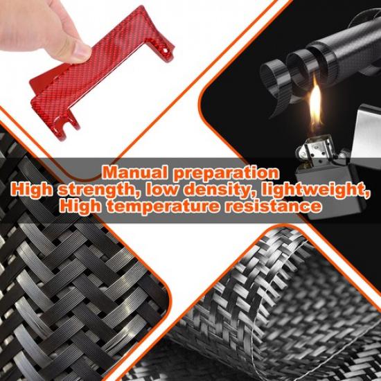 Red Soft Carbon Dashboard Side Vent Decor Cover Trim For LR Defender L663 20-25