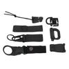 30 Pcs Molle Attachments D Buckle Backpack Buckle Nylon Ribbon Backpack Accessories For Picnics Camping Travel OD Green