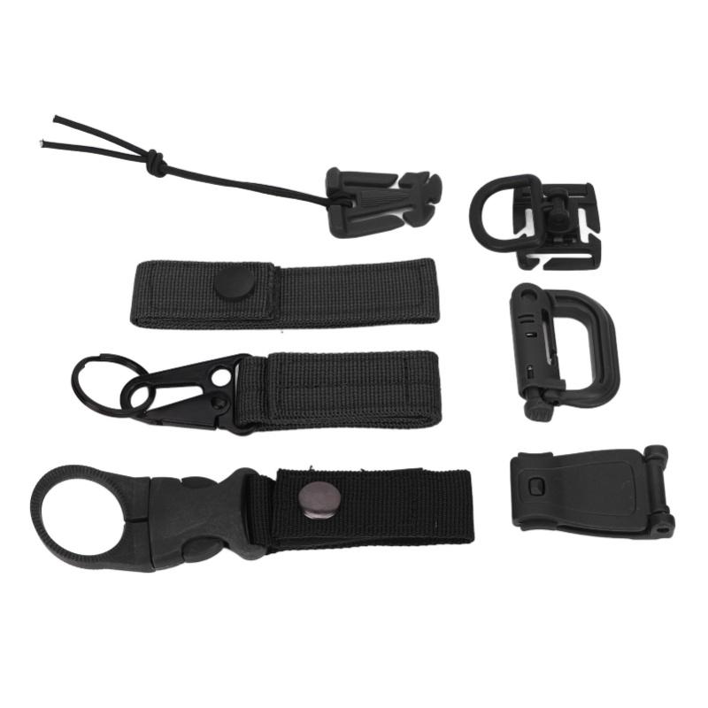 30 Pcs Molle Attachments D Buckle Backpack Buckle Nylon Ribbon Backpack Accessories For Picnics Camping Travel OD Green
