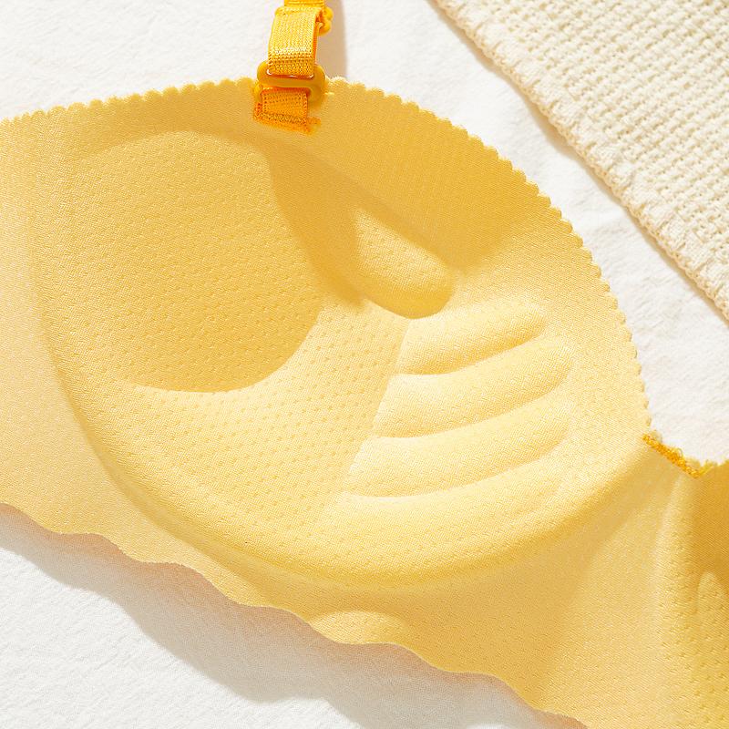 Damen Sexy Push-Up Atmungsaktive BHs Unterwäsche Nahtloser BH Weibliche Lingerie Einfarbiges Bralette