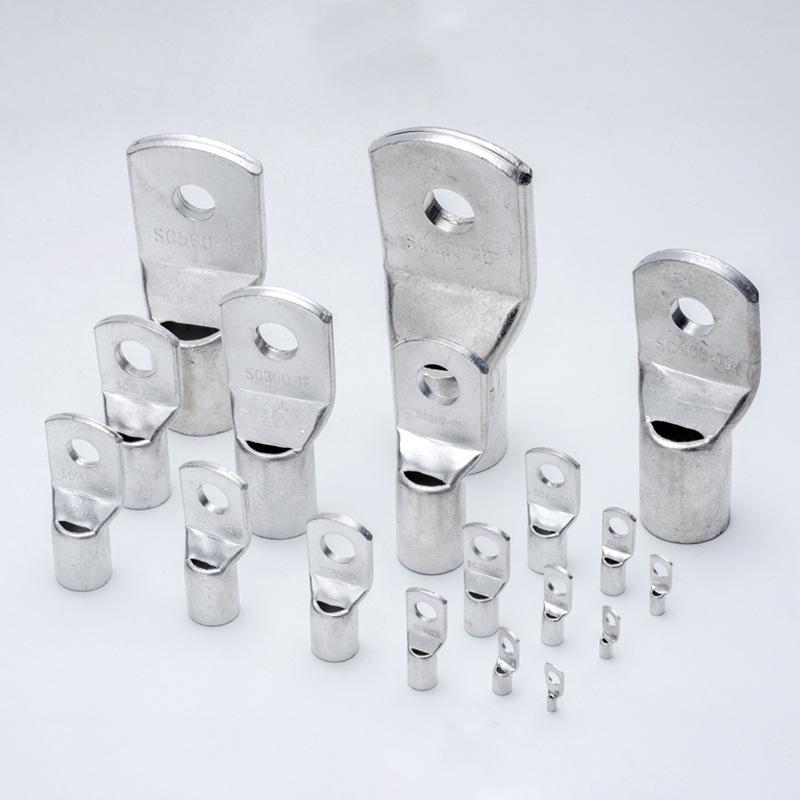 SC Series Thin-Walled Copper Lug Terminal with Peep Hole for Wire Crimping and Connection