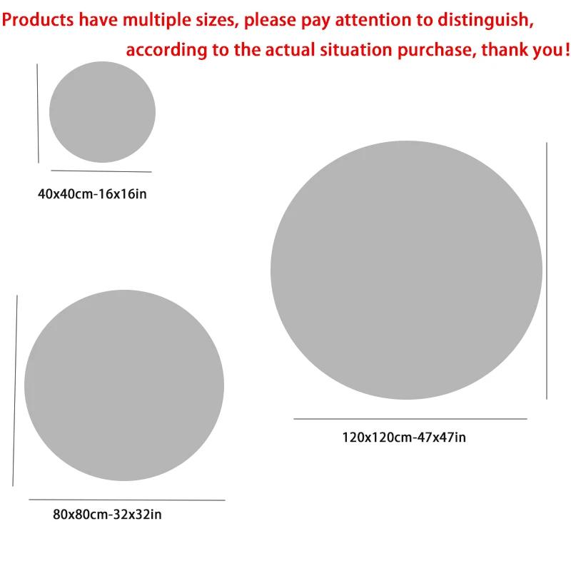 Okrągły kolorowy dywanik do gier, antypoślizgowy, do salonu, do pokoju e-sportowego, dywanik wejściowy nadający się do prania w pralce