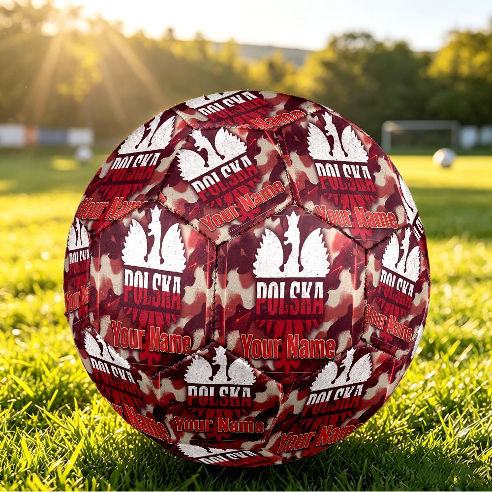 Personalized Size 5 Football Poland Football Pattern Outdoor Game Sports Ball Gift