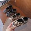 Spring Autumn Girls New Fashion Leopard Printed Princess Shoes Girl Shallow Flat Sneakers Leisure School Shoes Child I11051