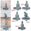 Buddha Incense Holder Figurine Zen Stand Craft Ornament for Shelf Tabletop Living