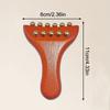 Wood Brass Gold Bead Facial Lifting Tool Cheek Beauty Massage Gua Sha Lymphatic Drainage Massager Trigger Point Relaxation