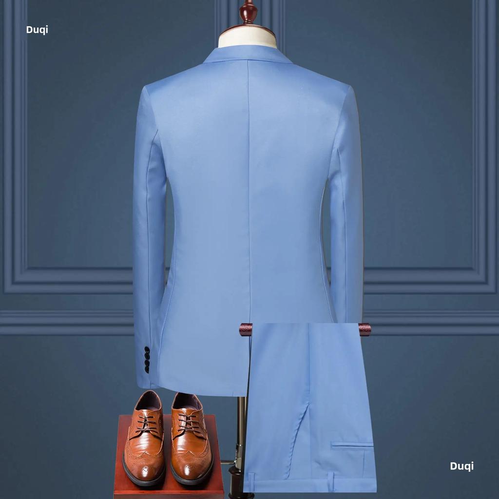 Korean-style Western-style Suits Men's Business Casual Professional Tuxedo Two-piece Set Clothing Trade Across Borders