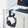 Headphone Stand PC Gaming Headset Stand Under Desk 360 Degree Rotating Headphone Hook Clamp-On Headphone Holder