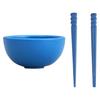 Simulation Miniature Tableware Set 1/12 Alloy Bowl Chopsticks Model Figurine For Doll House Dining Scene Enhancement