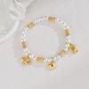 Fashion High Quality Shell Pearl Bracelet Stainless Steel Gold Color For Women Bangle Girl Jewelry Gift