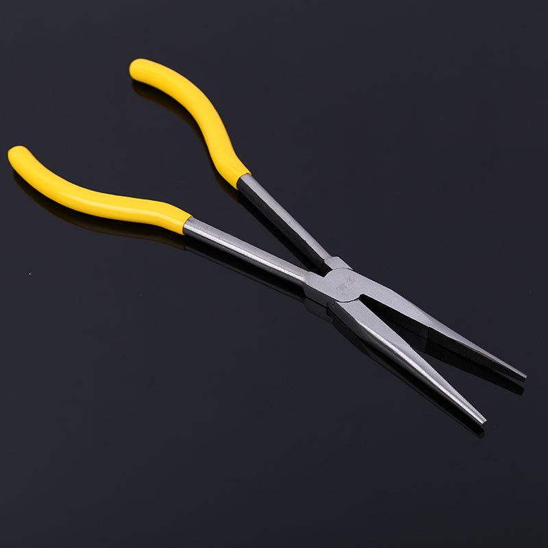 Zhan Su 11" Extended Handle Needle-Nose Pliers - Special Bent, Long-Nose, Multi-Angle Pliers