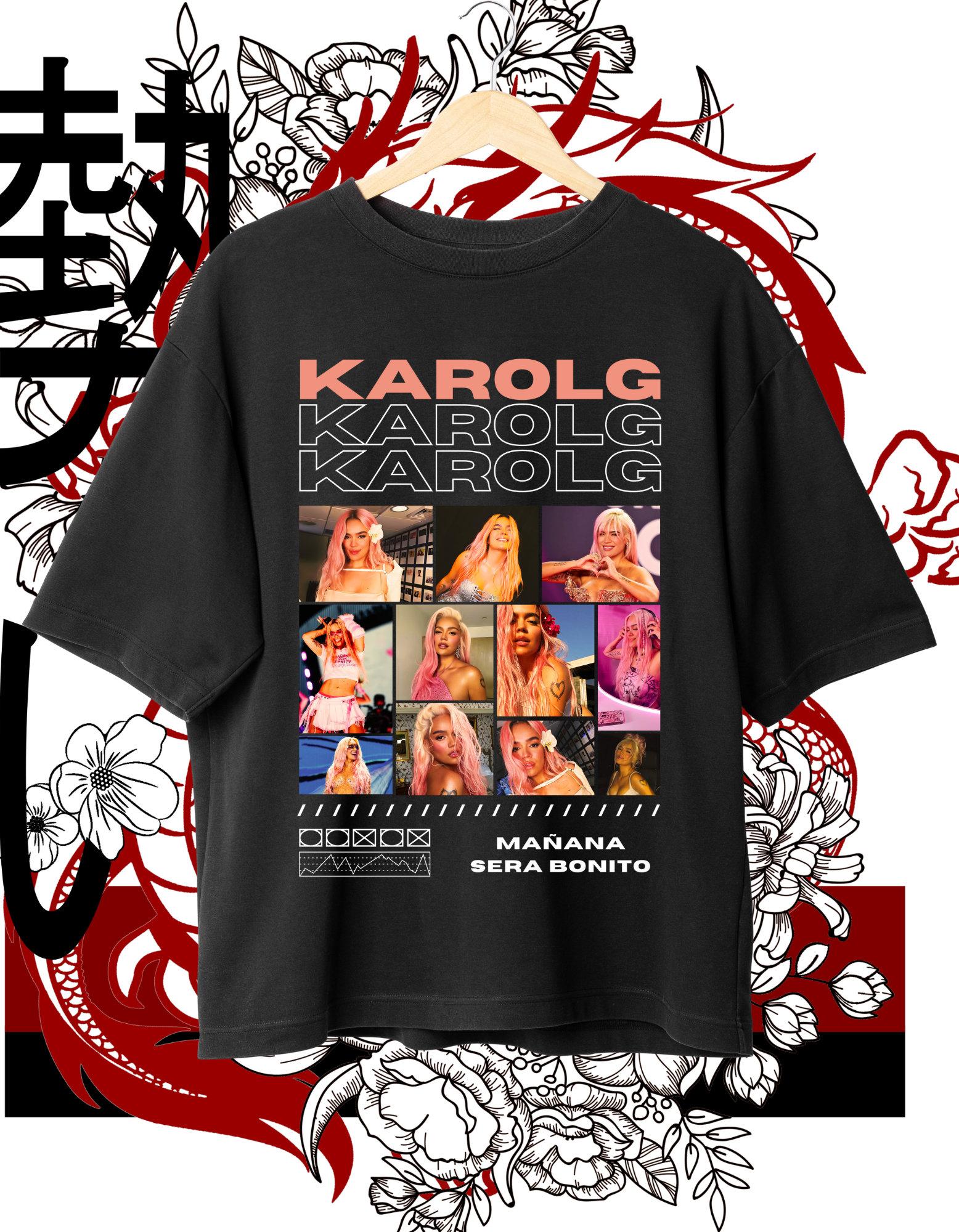 25/26 Лето Футболка Karol G Tomorrow Will Be Wonderful 100% Чистый Хлопок С Принтом Y2k Модный Повседневный Дышащий Топ для Мужчин Женщин S разноцветный