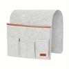 Sturdy Felt Hanging Organizer for Bedside & Dorm Rooms - Multi-Pocket Storage Pouch for Remote Control Books Essentials