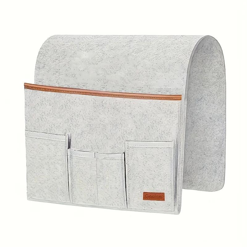 Sturdy Felt Hanging Organizer for Bedside & Dorm Rooms - Multi-Pocket Storage Pouch for Remote Control Books Essentials