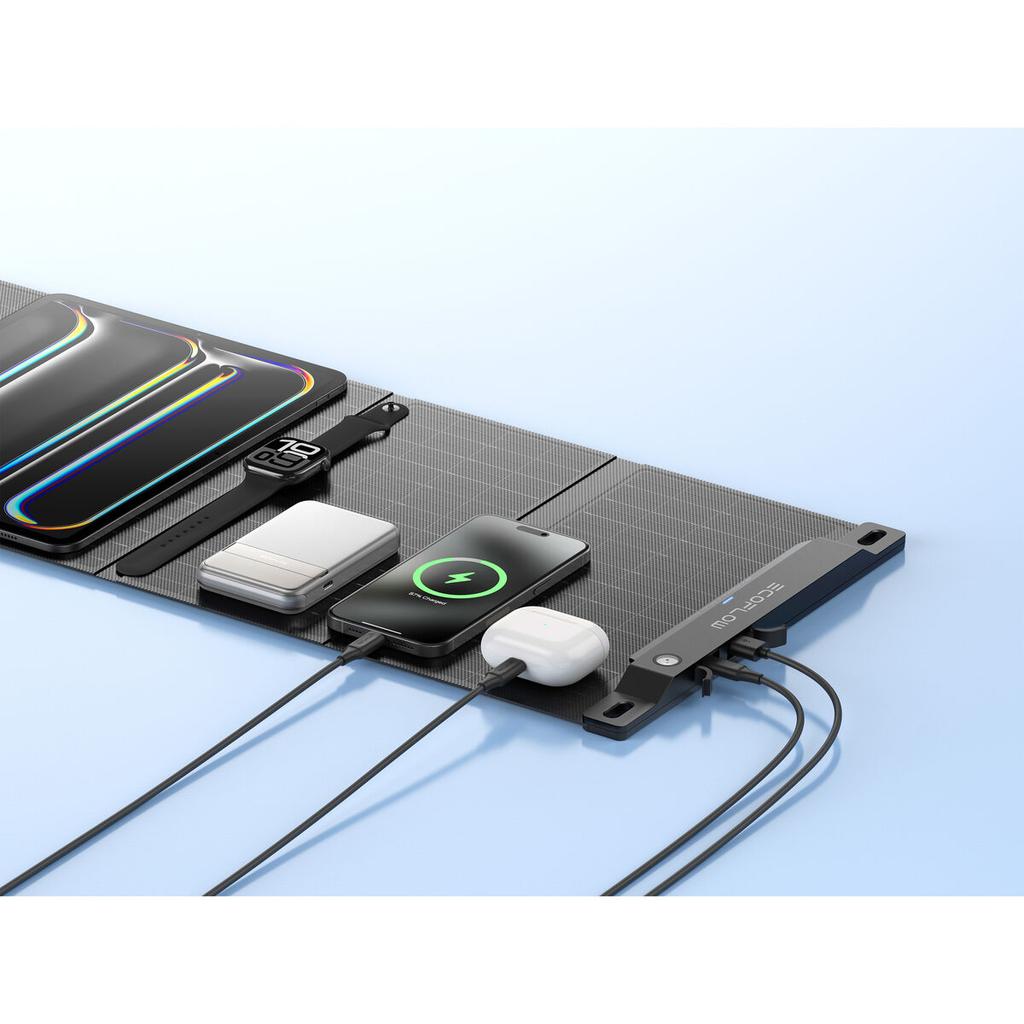 Photovoltaic Solar Panel Ecoflow EFSOLAR28W-P-S-TY-4-EU 27 W Foldable