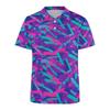 Harajuku Personality Polo Shirt For Men Strong Color Lapel T-shirt Cool Spotted Leopard Outdoor Street Casual Loose Tee Shirts
