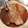 3D Wood Grain Round Area Rug,Circle Carpet Rug for Living Room Bedroom Sofa Cloakroom Decor,Kids Play Non-slip Floor Mat,Pet Mat