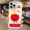 New Cute Table Tennis Cartoon Phone Case for iPhone 16 15 14 13 12 11 Pro Max 16 15 14 8 7 Plus X XS Max 8 7 TPU Silicone Covers