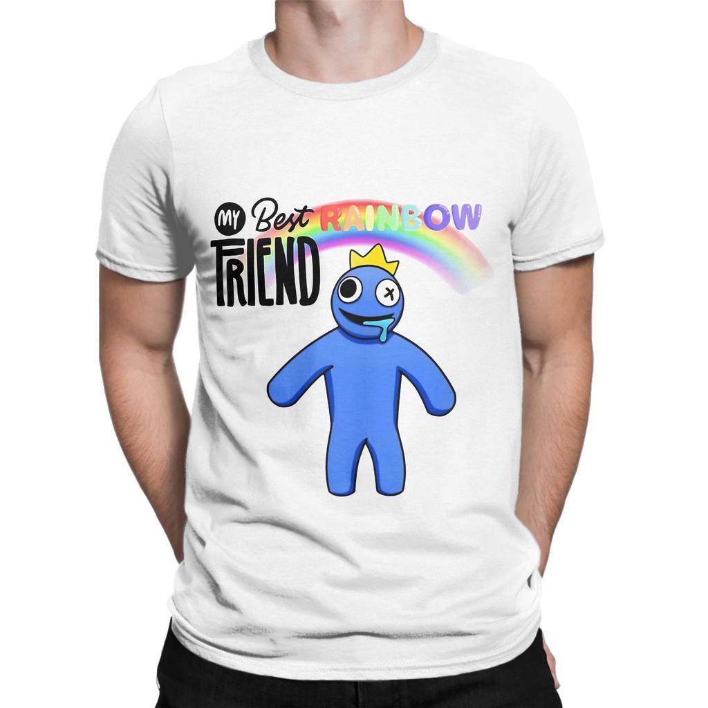 My Best Rainbow Gaming Friends Blue Novelty 100 Cotton TShirt Rainbow Gaming Friends Tops Tees For Unisex