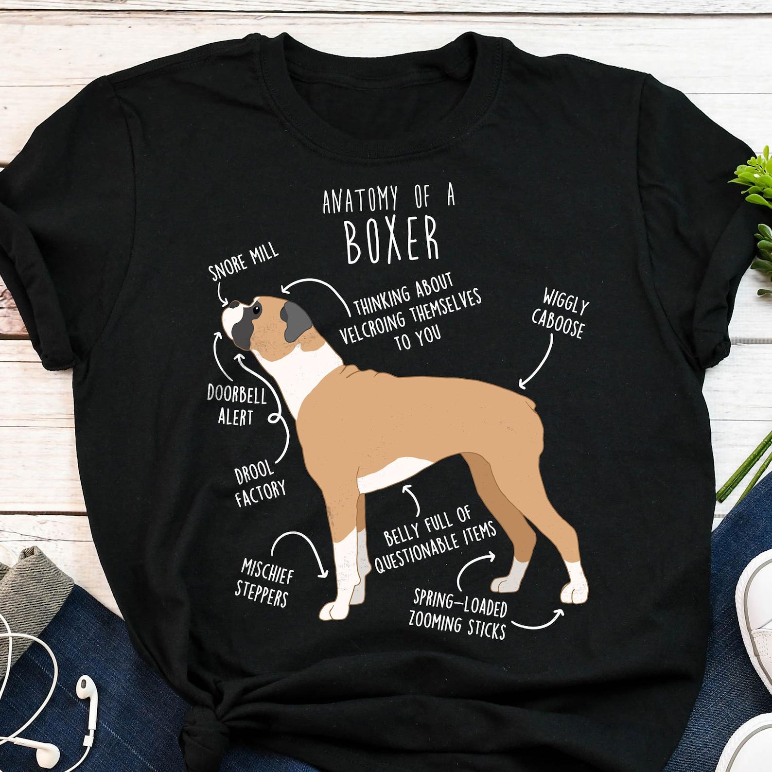 Fawn Boxer Dog Shirt, , , Funny Dog Lover Gift, Flashy Boxer Mom, Boxer Dad, Cute Dog T-shirt, Pet Tee, Animal Lover 140