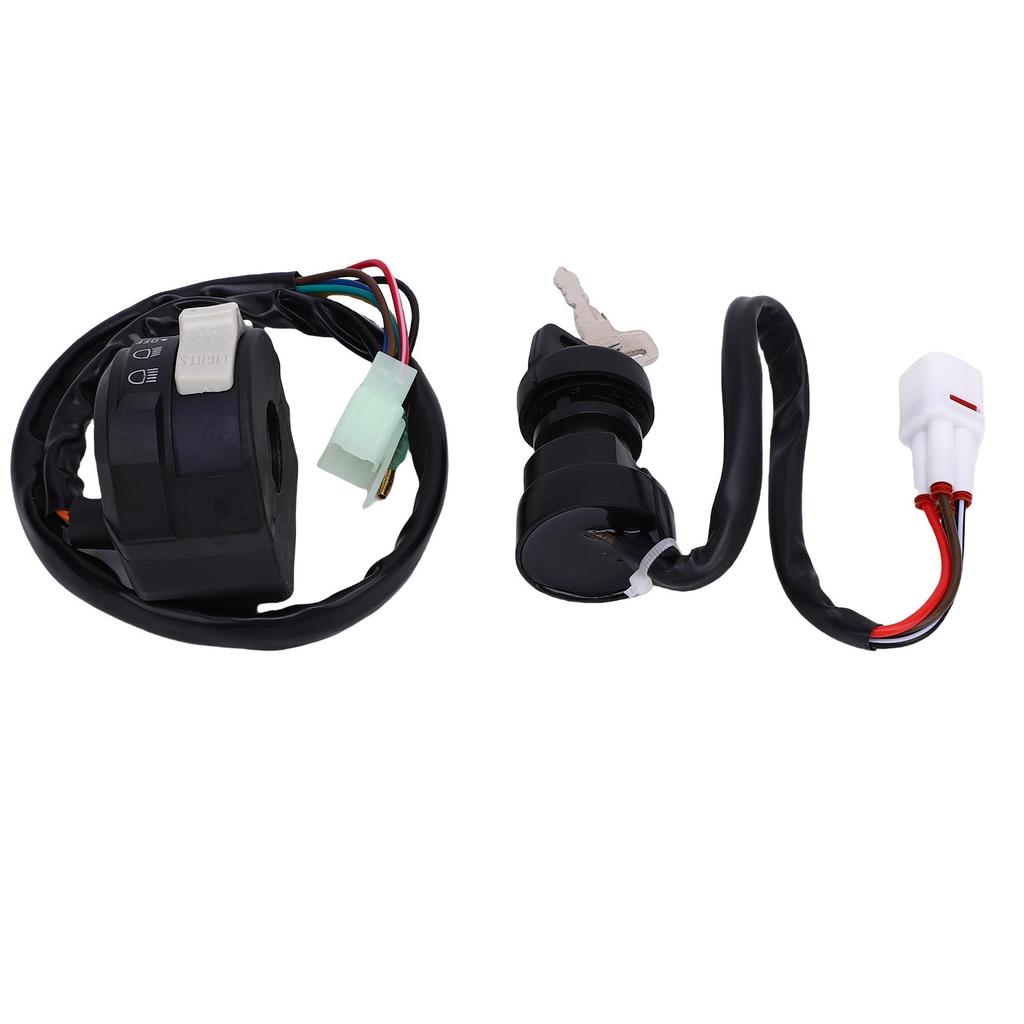 Handlebar Start Switch and Ignition Key Switch Replacement for Big Bear 250 YFM250 2007 2009 ATV 5LP 83973 01 00