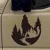 Dschungelstamm heulender Wolf kreative & lustige Aufkleber für Cartoon-Fans & Liebhaber, hohe Qualität für Autos, LKWs, Motorräder & Laptops