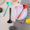 Long Handle Silicone Soup Spoon Large Ramen Noodles Tablespoons  Pot Porridge Ladle Scoop Kawaii Japanese Kitchen Utensils