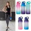 Sport Water Bottle 2000ml Outdoor Drinking Bottle Straw Portable Travel Tea Cup