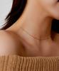 Helene Jewelry 14K 18K Tiny Almond Chain Necklace