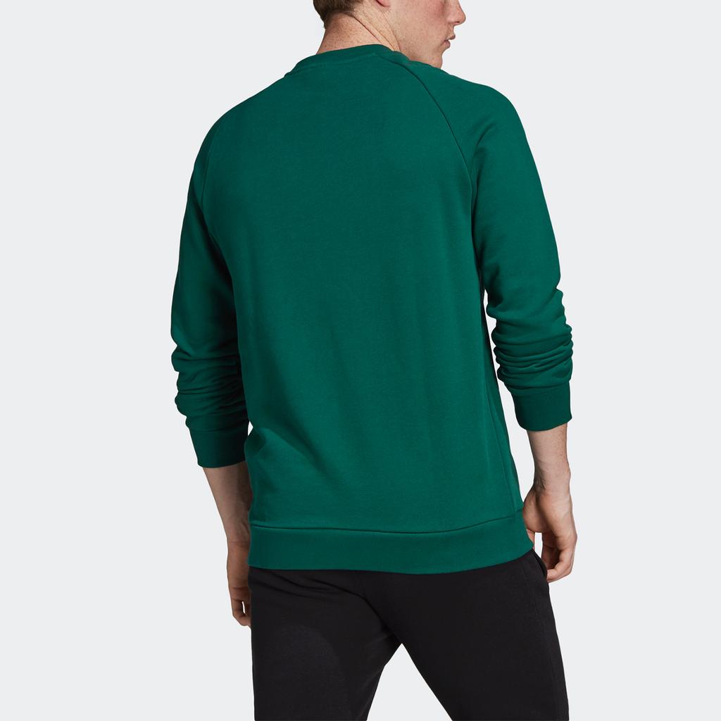 Adidas Originals Trefoil Casual Sport Crew Neck Sweatshirt Men Sweatshirt Green FL1774