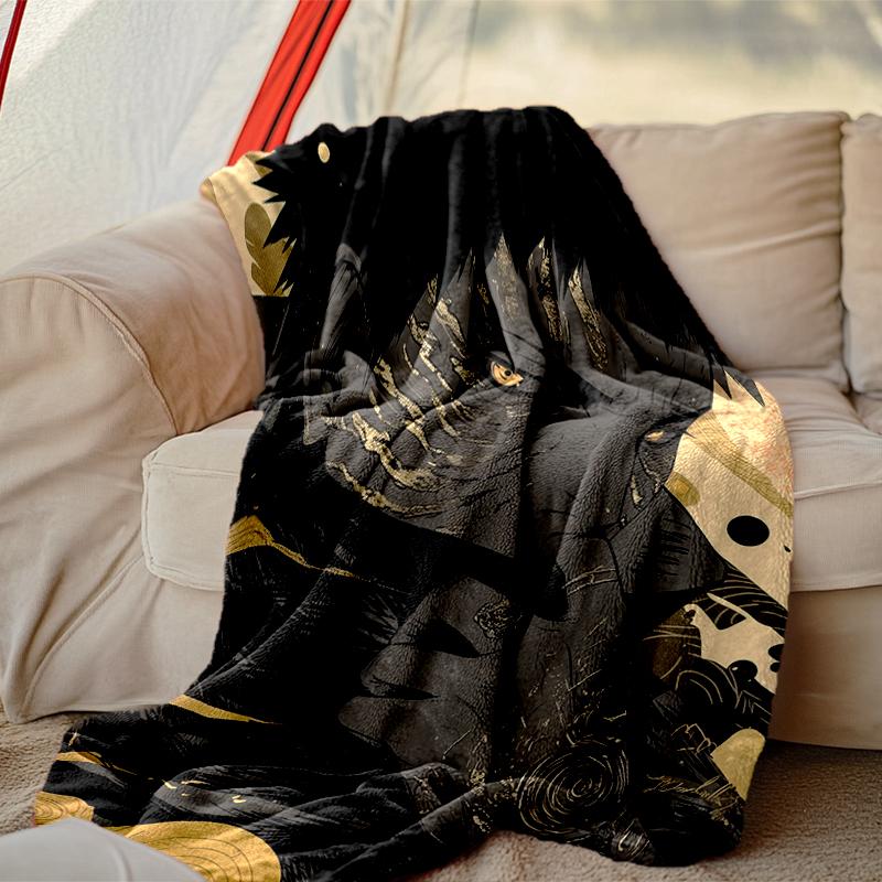 1pc Digital Print Nap Blanket, naruto Blanket for Home Use, All Season Warmth, Christmas and Valentine's Day Gift Blanket