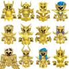The Golden Twelve Saints Armor Anime Character Mini Building Blocks Bricks Action Figure Moc Accessories Kid Toys CQ17 CQ22 CQ11