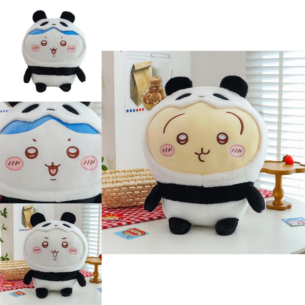 Chiikawa Panda Plush Toy Doll With Soft Pp Cotton Filling For Kids' Bedroom Decor