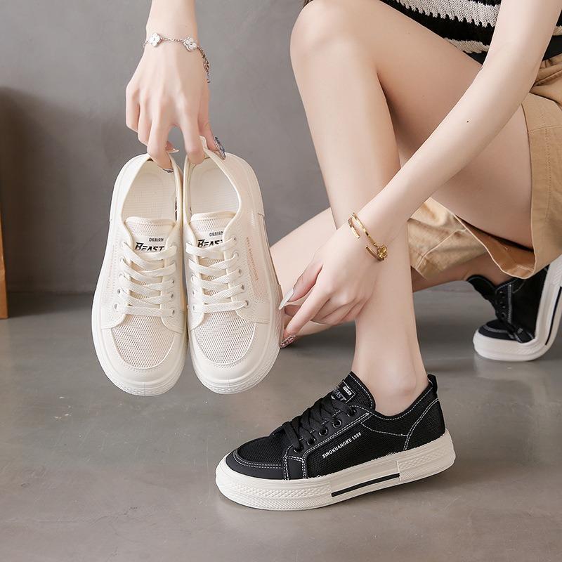 Little White Shoes Children's Summer New Female Student Casual Mesh Versatile Board Shoes Street Auction